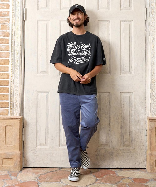 No Rain No Rainbow(ノーレインノーレインボー)の「mt10672- surf graphic print fade T-shirt サーフデザインプリントTシャツ(NR26W-27)(Tシャツ/カットソー・メンズ・ブラック/グレー/ネイビー・L/M/S/XL)」の13枚目の写真