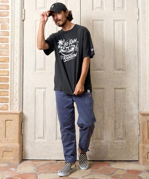 No Rain No Rainbow(ノーレインノーレインボー)の「mt10672- surf graphic print fade T-shirt サーフデザインプリントTシャツ(NR26W-27)(Tシャツ/カットソー・メンズ・ブラック/グレー/ネイビー・L/M/S/XL)」の14枚目の写真
