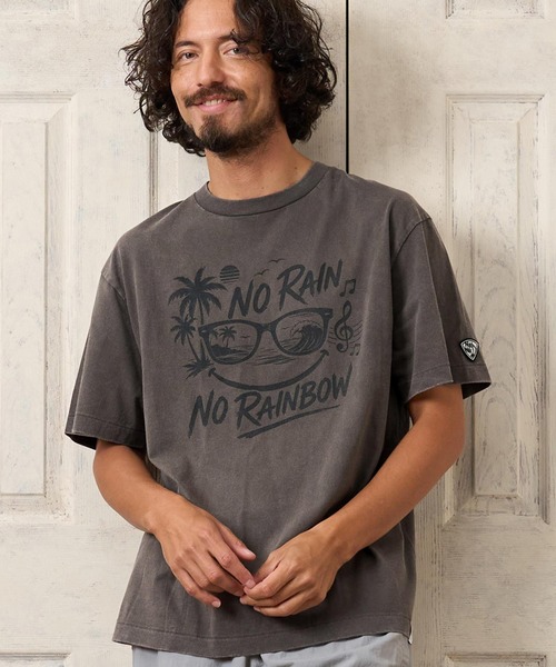 No Rain No Rainbow(ノーレインノーレインボー)の「mt10672- surf graphic print fade T-shirt サーフデザインプリントTシャツ(NR26W-27)(Tシャツ/カットソー・メンズ・ブラック/グレー/ネイビー・L/M/S/XL)」の17枚目の写真