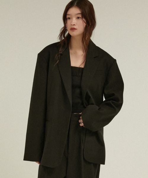 LA PEAU DE GEM(ラポドゥジェム)の「ウールキルティングジャケットコート ツイード 中綿入り / 【 LA PEAU DE GEM 】 quilting jacket coat(チェスターコート・レディース・ブラウン/ベージュ/ブラック・SMALL/MEDIUM)」の2枚目の写真