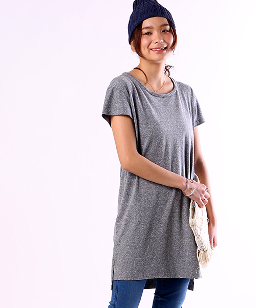 FREAK'S STORE(フリークスストア)の「カルベリーズ SUMMERY NIGHT DRESS Tシャツワンピース(シャツワンピース・レディース・オフホワイト/グレー/インディゴブルー・SMALL)」の2枚目の写真