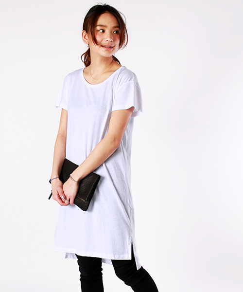 FREAK'S STORE(フリークスストア)の「カルベリーズ SUMMERY NIGHT DRESS Tシャツワンピース(シャツワンピース・レディース・オフホワイト/グレー/インディゴブルー・SMALL)」の1枚目の写真
