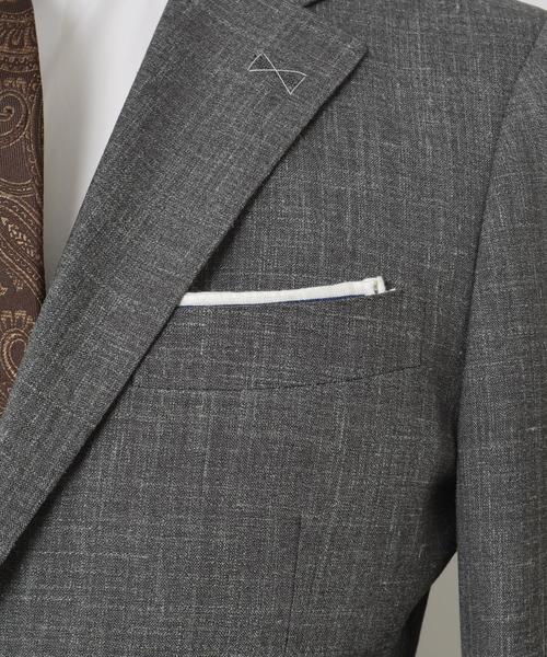 SHIPS（シップス）の「SD: 【ハンドライン】 "LORO PIANA" ライトジャケット （グレー）■（テーラードジャケット・メンズ・チャコールグレー・48/50/44/42/52/46）」の5枚目の写真