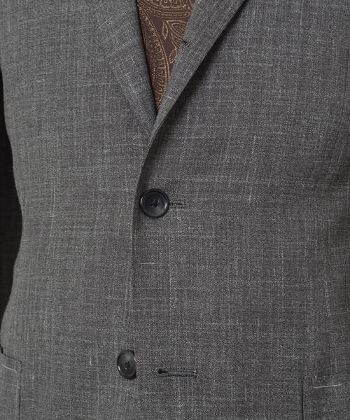 SHIPS（シップス）の「SD: 【ハンドライン】 "LORO PIANA" ライトジャケット （グレー）■（テーラードジャケット・メンズ・チャコールグレー・48/50/44/42/52/46）」の10枚目の写真