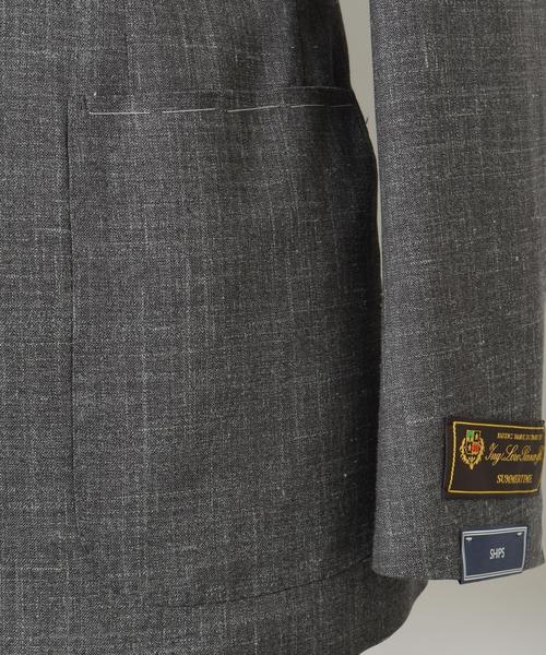 SHIPS（シップス）の「SD: 【ハンドライン】 "LORO PIANA" ライトジャケット （グレー）■（テーラードジャケット・メンズ・チャコールグレー・48/50/44/42/52/46）」の11枚目の写真