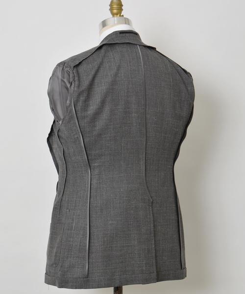 SHIPS（シップス）の「SD: 【ハンドライン】 "LORO PIANA" ライトジャケット （グレー）■（テーラードジャケット・メンズ・チャコールグレー・48/50/44/42/52/46）」の8枚目の写真