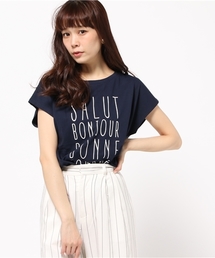 NATURAL BEAUTY BASIC | フレンチロゴTシャツ ¥2873(Tシャツ/カットソー)