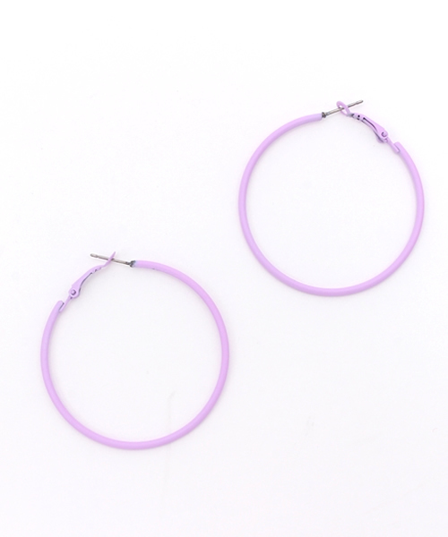 lala Born（ララボーン）の「【lalaBorn/ララボーン】5cm フープピアス（ピアス（両耳用）・レディース・ラベンダー/イエロー/オレンジ/ゴールド/ブルー/シルバー/ブラック/ホワイト/グリーン/ピンク/レッド・FREE）」の21枚目の写真