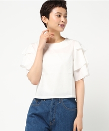 LBC | シルケット天竺袖ティアードプルオーバー        (Tシャツ/カットソー)