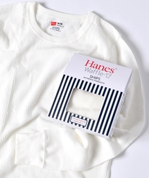 SHIPS | Hanes×SHIPS AUTHENTIC PRODUCTS: ワッフル ロングスリーブ Tシャツ■(Tシャツ/カットソー)