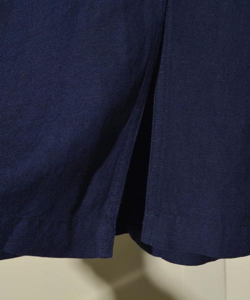 SHIPS JET BLUE（シップスジェットブルー）の「SHIPS JET  BLUE: リネンショップコート◇（ステンカラーコート・メンズ・ネイビー/オリーブ/ベージュ・LARGE/X-LARGE/MEDIUM/SMALL）」の10枚目の写真