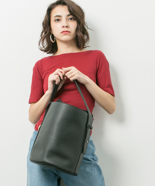 STUDIOUS（ステュディオス）の「【STUDIOUS】2WAYバケツショルダーバッグ（ボストンバッグ・レディース・グレー/ブラック・FREE）」の10枚目の写真