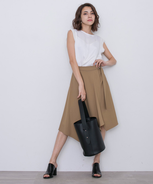 STUDIOUS（ステュディオス）の「【STUDIOUS】2WAYバケツショルダーバッグ（ボストンバッグ・レディース・グレー/ブラック・FREE）」の12枚目の写真