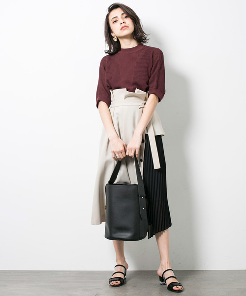 STUDIOUS（ステュディオス）の「【STUDIOUS】2WAYバケツショルダーバッグ（ボストンバッグ・レディース・グレー/ブラック・FREE）」の13枚目の写真
