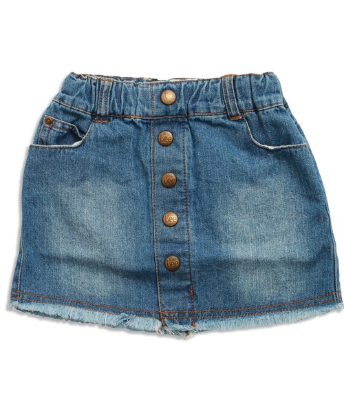apres les cours（アプレレクール）の「LEE台形スカート（スカート・キッズ・ネイビー/ブルー・80/90/140/120/110/130/100）」の4枚目の写真