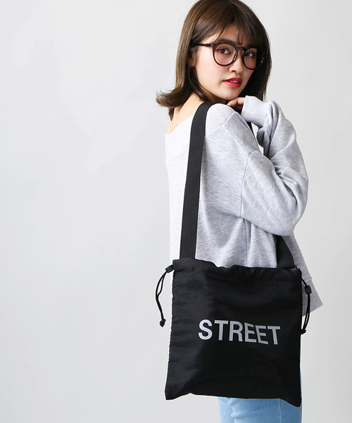 WEGO（ウィゴー）の「WEGO/シアーロゴサコッシュ（ショルダーバッグ・レディース・ブルー/ピンク/ホワイト/イエロー/ブラック・FREE）」の18枚目の写真