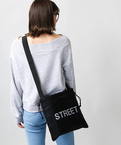 WEGO（ウィゴー）の「WEGO/シアーロゴサコッシュ（ショルダーバッグ・レディース・ブルー/ピンク/ホワイト/イエロー/ブラック・FREE）」の20枚目の写真