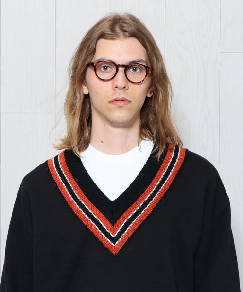 H　BEAUTY&YOUTH UNITED ARROWS（エイチビューティーアンドユースユナイテッドアローズ）の「＜H＞SWEAT TILDEN V-NECK KNIT/ﾆｯﾄ（ニット/セーター・メンズ・ブラック・MEDIUM/LARGE/SMALL）」の5枚目の写真