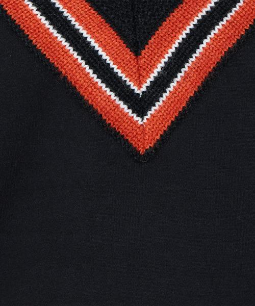 H　BEAUTY&YOUTH UNITED ARROWS（エイチビューティーアンドユースユナイテッドアローズ）の「＜H＞SWEAT TILDEN V-NECK KNIT/ﾆｯﾄ（ニット/セーター・メンズ・ブラック・MEDIUM/LARGE/SMALL）」の7枚目の写真