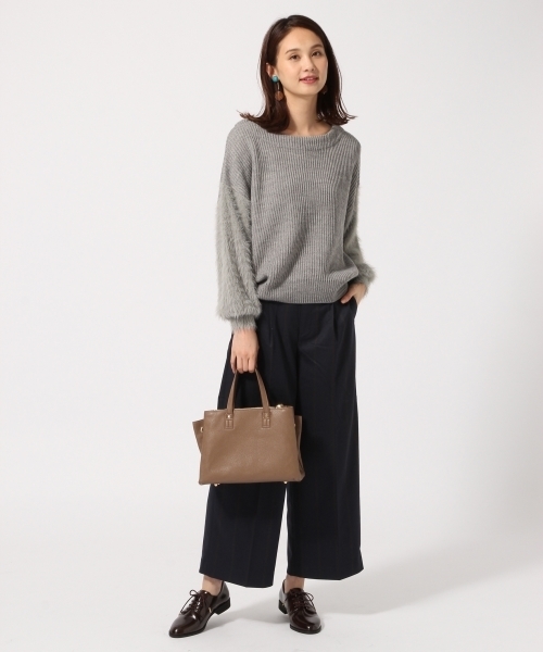 GLOBAL WORK（グローバルワーク）の「TRワイドパンツガラ/758071（その他パンツ・レディース・ダークブルー/グレー・LARGE/MEDIUM/SMALL）」の4枚目の写真