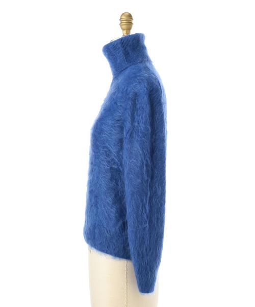 美品　ドゥロワー　カシミヤ　ファータートルニット　青　2 セーター 美品 ドゥロワー カシミヤ ファータートルニット 青 2 セーター