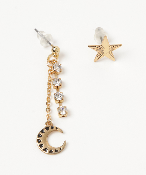 チャイハネ（チャイハネ）の「【チャイハネ】バースデーカラー月星アシンメトリーピアス（ピアス（両耳用）・レディース・その他1/その他2/その他3/その他4/その他5/その他6/その他7/その他8/その他9/その他10/その他11/その他12・FREE）」の4枚目の写真