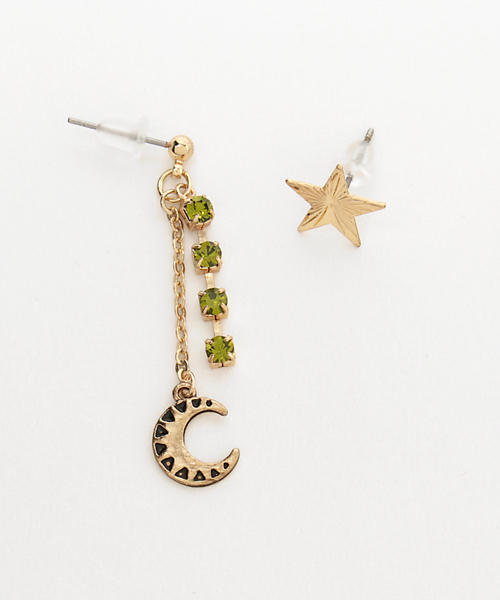 チャイハネ（チャイハネ）の「【チャイハネ】バースデーカラー月星アシンメトリーピアス（ピアス（両耳用）・レディース・その他1/その他2/その他3/その他4/その他5/その他6/その他7/その他8/その他9/その他10/その他11/その他12・FREE）」の5枚目の写真