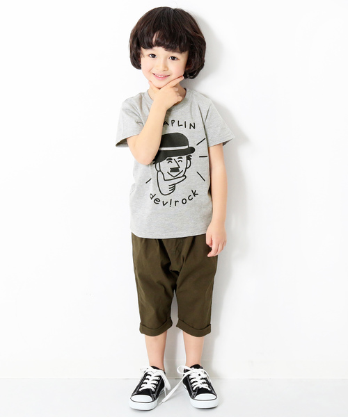 devirock（デビロック）の「わかるさんコラボ プリント半袖Tシャツ カットソー（Tシャツ/カットソー・キッズ・ホワイト系その他/グレー系その他/ブラック系その他/グリーン系その他・110cm/140cm/100cm/130cm/120cm/150cm/160cm）」の7枚目の写真