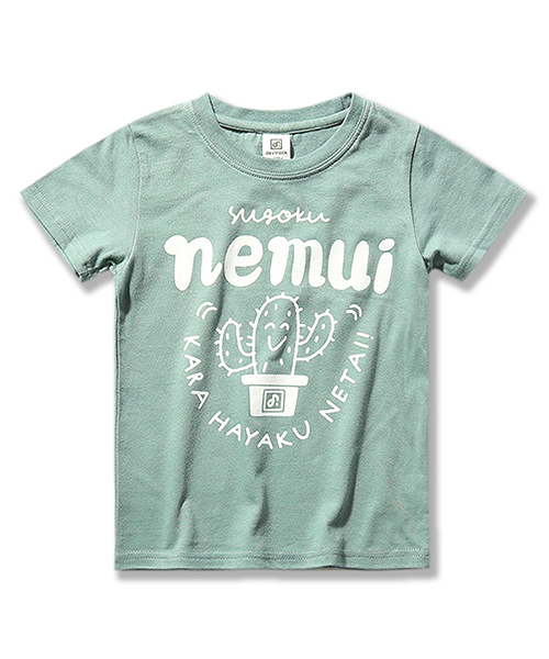 devirock（デビロック）の「わかるさんコラボ プリント半袖Tシャツ カットソー（Tシャツ/カットソー・キッズ・ホワイト系その他/グレー系その他/ブラック系その他/グリーン系その他・110cm/140cm/100cm/130cm/120cm/150cm/160cm）」の12枚目の写真