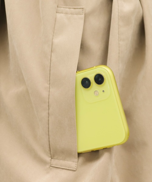 Social GIRL（ソーシャルガール）の「キャンディースリーブ オーバーサイズ トレンチコート（トレンチコート・レディース・ベージュ/ネイビー/サンドベージュ/ピンクベージュ/キャメル/ブラウン/ブラック/ライトカーキ/サックスブルー/グレイッシュベージュ/カーキ/マスタード/グレー・M/S/L）」の17枚目の写真