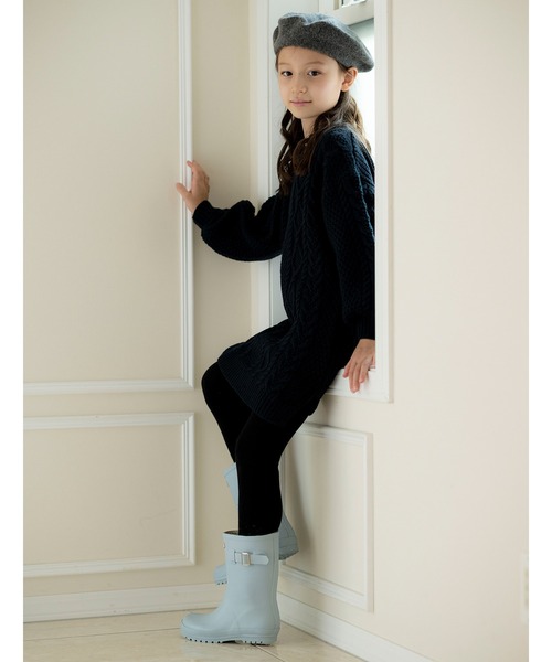 Catherine Cottage（キャサリンコテージ）の「ベーシックレインブーツ（レインシューズ・キッズ・チェリーピンク/グリーン/ネイビー/サックスブルー/イエロー/ライラック/ピンク/ライトブルー/ミント/ブラック・19/20/21/22/23/24）」の18枚目の写真