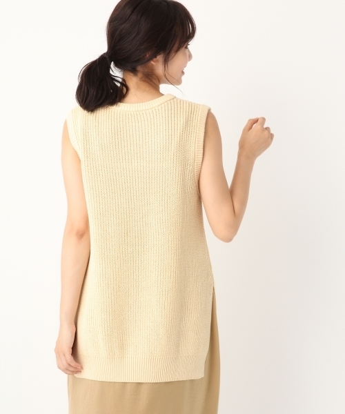 A part by（アパートバイ）の「5GCアゼCNロングNS 800720（ニット/セーター・レディース・アイボリー/ブラック/ブラウン・FREE）」の6枚目の写真