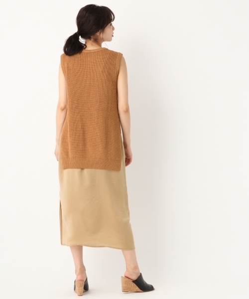 A part by（アパートバイ）の「5GCアゼCNロングNS 800720（ニット/セーター・レディース・アイボリー/ブラック/ブラウン・FREE）」の10枚目の写真