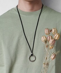 MinoriTY（マイノリティ）の「【MinoriTY】フープ スエード ネックレス リングネックレス ユニセックス メンズ（ネックレス）」