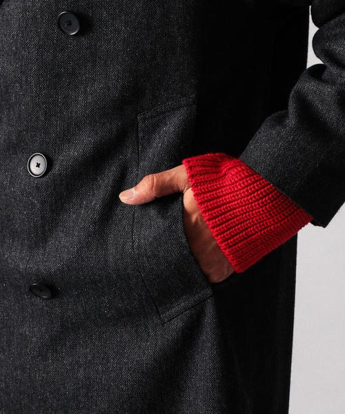 BEAUTY&YOUTH UNITED ARROWS（ビューティーアンドユースユナイテッドアローズ）の「【WEB限定】 by テックツイード ジャストルーズ コート о（チェスターコート・メンズ・ダークグレー・LARGE/X-LARGE/SMALL/MEDIUM）」の6枚目の写真