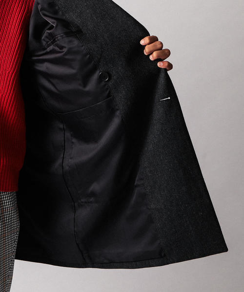 BEAUTY&YOUTH UNITED ARROWS（ビューティーアンドユースユナイテッドアローズ）の「【WEB限定】 by テックツイード ジャストルーズ コート о（チェスターコート・メンズ・ダークグレー・LARGE/X-LARGE/SMALL/MEDIUM）」の8枚目の写真