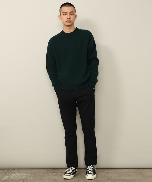 ADAM ET ROPE'(アダムエロペ)の「ウールカシミヤ片畦ニットプルオーバー(ニット/セーター・メンズ・チャコールグレー/モスグリーン/マスタード/ワインレッド/ブルー系その他/ブラウン系その他3・M/L)」の8枚目の写真
