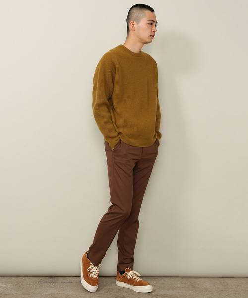 ADAM ET ROPE'(アダムエロペ)の「ウールカシミヤ片畦ニットプルオーバー(ニット/セーター・メンズ・チャコールグレー/モスグリーン/マスタード/ワインレッド/ブルー系その他/ブラウン系その他3・M/L)」の11枚目の写真