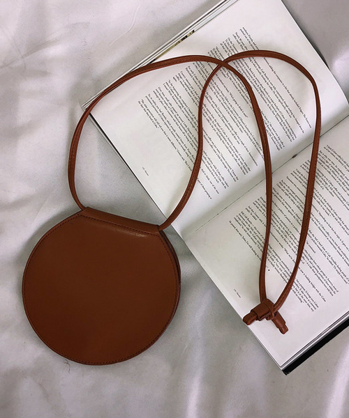 select MOCA(セレクトモカ)の「3WAYサークルバッグ(フェイクレザーラウンド2WAYポシェット)(ショルダーバッグ・レディース・ブラック/ベージュ/キャメル・FREE)」の1枚目の写真