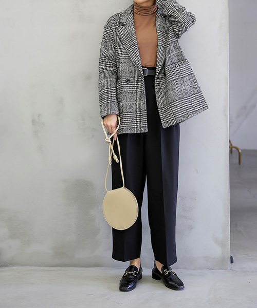 select MOCA(セレクトモカ)の「3WAYサークルバッグ(フェイクレザーラウンド2WAYポシェット)(ショルダーバッグ・レディース・ブラック/ベージュ/キャメル・FREE)」の21枚目の写真