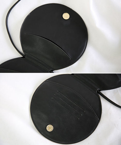 select MOCA(セレクトモカ)の「3WAYサークルバッグ(フェイクレザーラウンド2WAYポシェット)(ショルダーバッグ・レディース・ブラック/ベージュ/キャメル・FREE)」の14枚目の写真