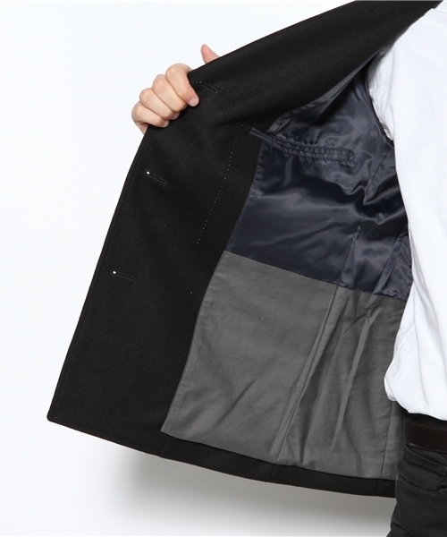 BEAUTY&YOUTH UNITED ARROWS(ビューティーアンドユースユナイテッドアローズ)の「BY メルトン Pコート (fyowm)◆(ピーコート・メンズ・ベージュ/ワインレッド/ブラック/ネイビー・SMALL/MEDIUM/LARGE/X-LARGE)」の7枚目の写真