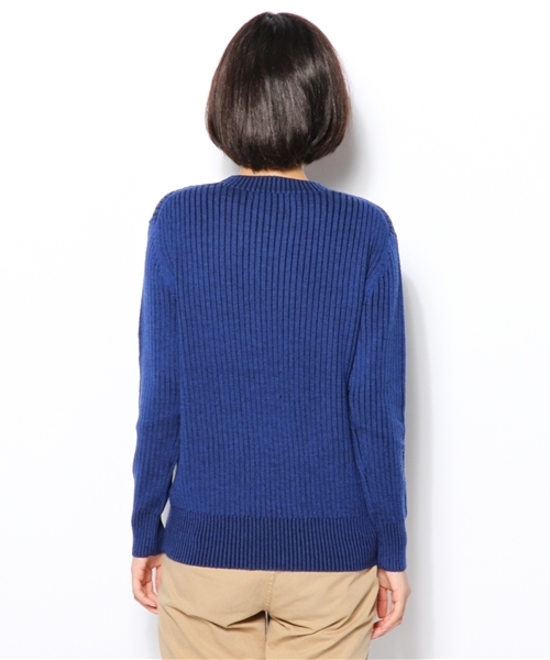 UNITED ARROWS(ユナイテッドアローズ)の「UAW W リブ クルーネック ニット†◇(ニット/セーター・レディース・ライトグレー/オリーブ/ロイヤルブルー/ブラック・フリー)」の7枚目の写真