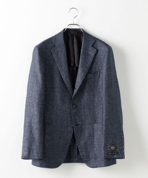 SHIPS(シップス)の「SD: 【RING JACKET×REDA×SHIPS】リネン メランジ ソリッド ジャケット(コバルトブルー)(テーラードジャケット・メンズ・コバルトブルー・44/46/48/42/50)」の1枚目の写真