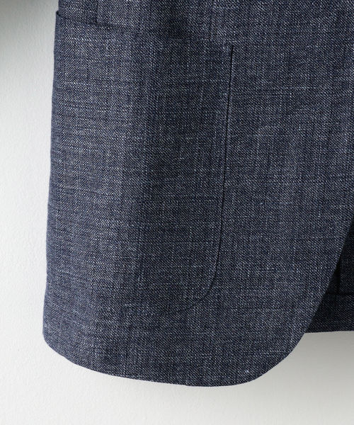 SHIPS(シップス)の「SD: 【RING JACKET×REDA×SHIPS】リネン メランジ ソリッド ジャケット(コバルトブルー)(テーラードジャケット・メンズ・コバルトブルー・44/46/48/42/50)」の5枚目の写真
