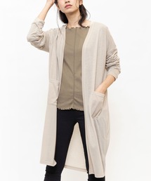 UV加工ロングカーディガン