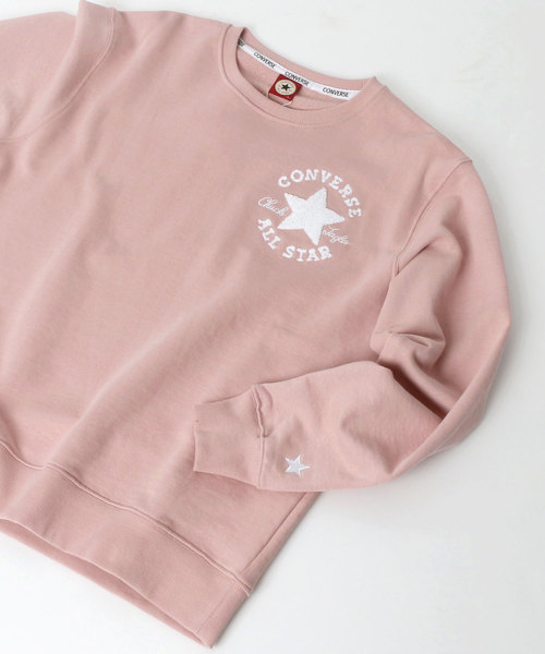 CONVERSE（コンバース）の「CONVERSE/コンバース サガラ刺繍プルオーバークルースウェット トレーナー（スウェット・メンズ・ホワイト/ブラック/ピンク/ネイビー・LL/M/L）」の4枚目の写真