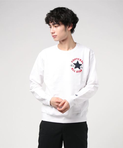 CONVERSE（コンバース）の「CONVERSE/コンバース サガラ刺繍プルオーバークルースウェット トレーナー（スウェット・メンズ・ホワイト/ブラック/ピンク/ネイビー・LL/M/L）」の16枚目の写真