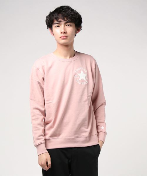 CONVERSE（コンバース）の「CONVERSE/コンバース サガラ刺繍プルオーバークルースウェット トレーナー（スウェット・メンズ・ホワイト/ブラック/ピンク/ネイビー・LL/M/L）」の18枚目の写真