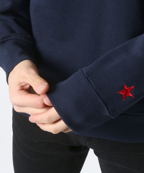 CONVERSE（コンバース）の「CONVERSE/コンバース サガラ刺繍プルオーバークルースウェット トレーナー（スウェット・メンズ・ホワイト/ブラック/ピンク/ネイビー・LL/M/L）」の6枚目の写真